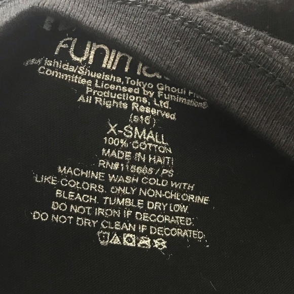 Tokyo Ghoul Funimation Black Short Sleeve T Shirt Graphic Tee XS - Picture 9 of 9